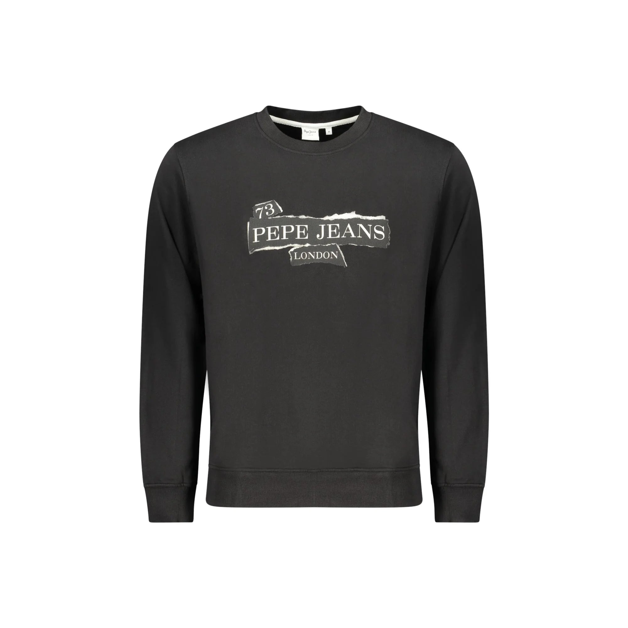Pepe Jeans Felpa Maniche Lunghe Uomo Nera Stampa Logo Felpe Nero - foto prodotto